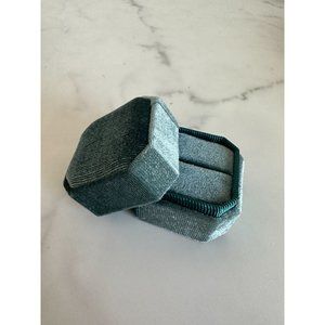 LIGHT BLUE VELVET Engagement Wedding Ring Box NEW